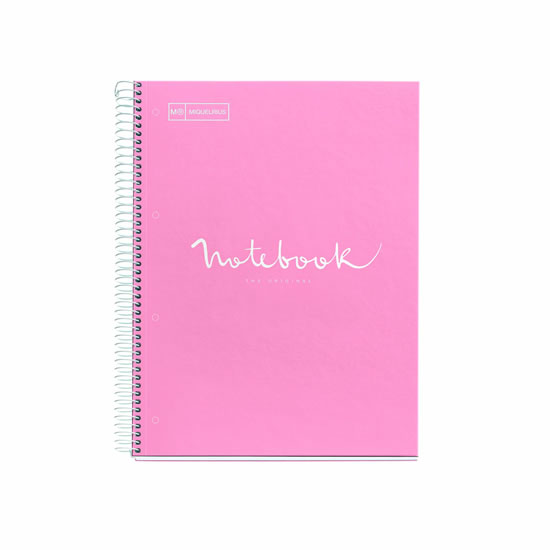 MIQUELRIUS poznámkový blok Emotions, A4, 80 listů, 90g, linkovaný, karton, růžový