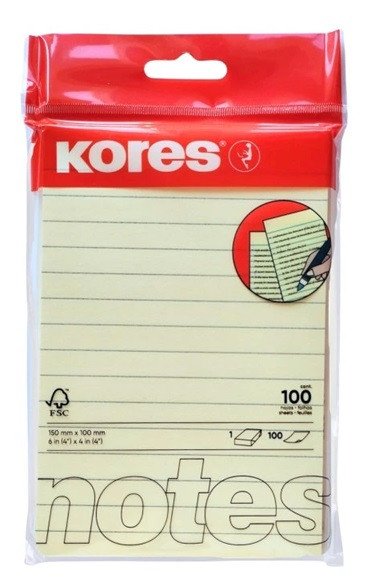 Kores Linkovaný samolepicí bloček 150 x 100 mm