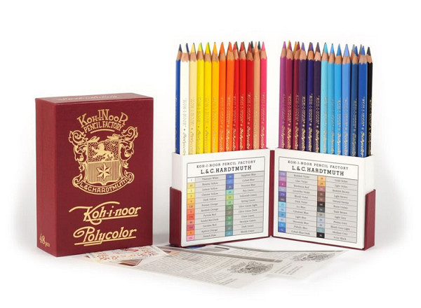 Koh-i-noor pastelky umělecké POLYCOLOR retro souprava 48 ks