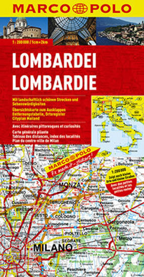 Itálie - Lombardie/mapa