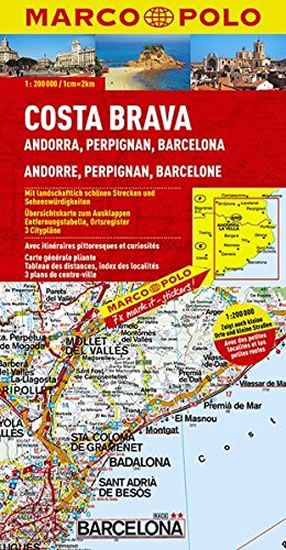 Španělsko - Costa Brava/mapa