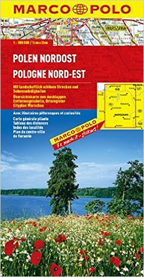 Polsko Nordost / mapa 1:300T MD
