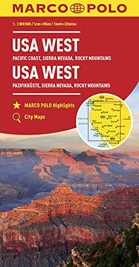 USA západ/mapa 1:2M MD