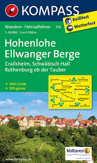 Hohenlohe-Ellwanger Berge 774   NKOM 1:50T
