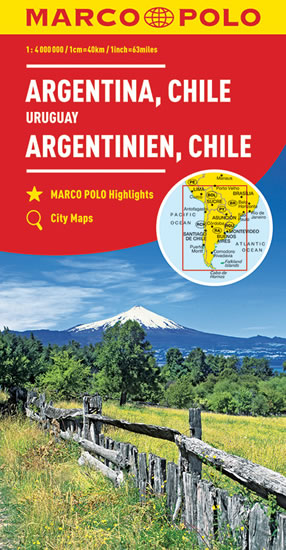 Argentina, Chile, Uruqay  1:4M