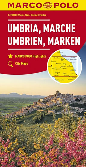 Itálie č.8- Umbrien, Marken mapa 1.200T