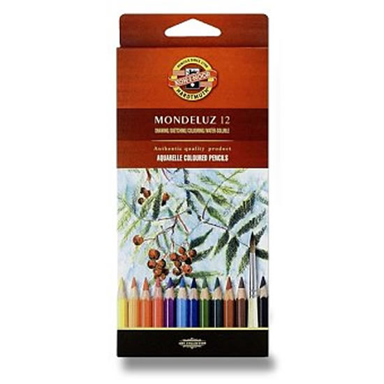 Koh-i-noor pastelky MONDELUZ akvarelové souprava 12 ks v papírové krabičce