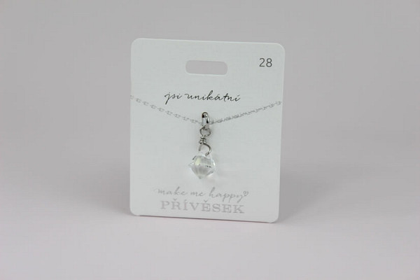 Přívěsek MAKE ME HAPPY Krystal
