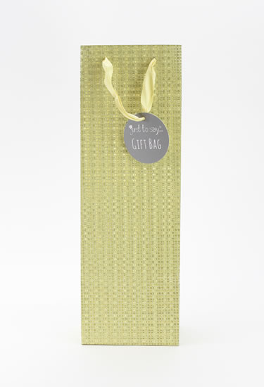 Taška lahev Glitter zlatá - Dárkové tašky