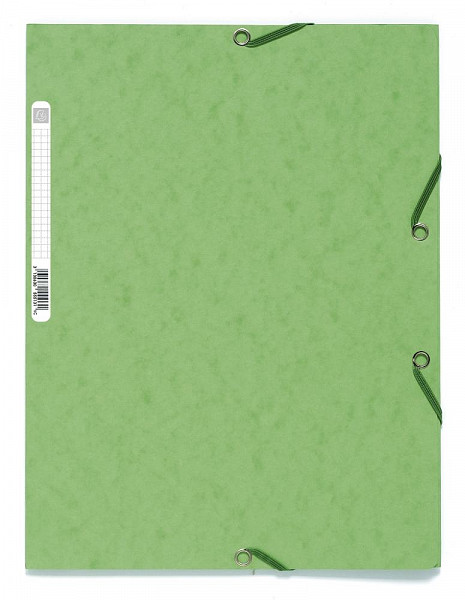 Spisové desky s gumičkou A4 prešpán 400 g/m2 - světle zelené