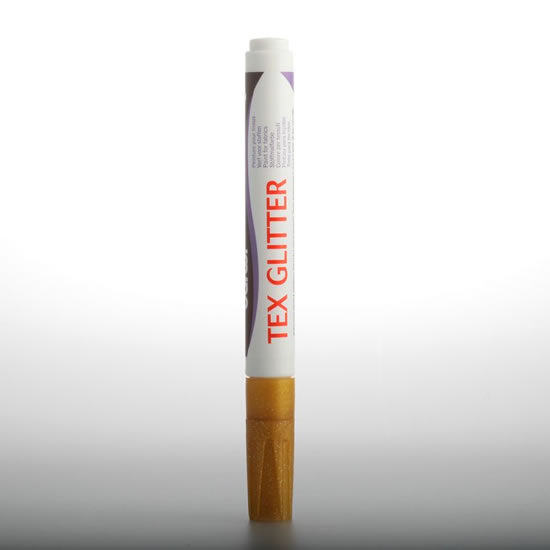 DARWI TEX GLITTER fixa na textil - Zlatá 6 ml