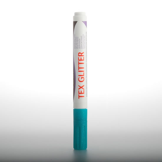 DARWI TEX GLITTER fixa na textil - Tyrkysová 6 ml