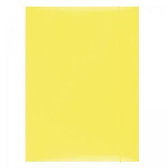 Spisové desky s gumičkou A4 lepenka - žluté
