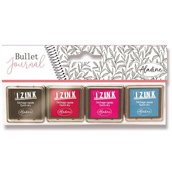 Razítkovací inkousty do diáře Aladine Stampo BULLET JOURNAL - Star 4 ks