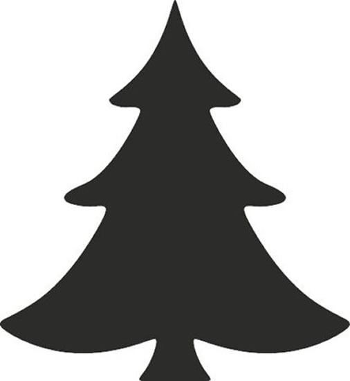 HEYDA ozdobná děrovačka velikost L - vánoční stromek 2,5 cm