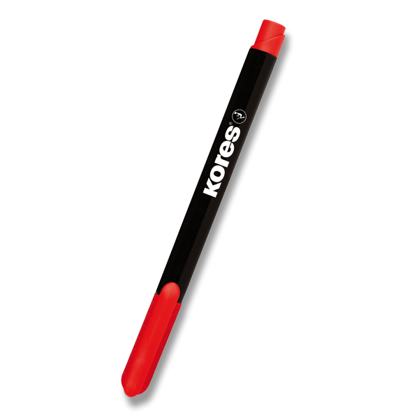 Kores K-MARKER Permanentní popisovač, tenký hrot M, červený