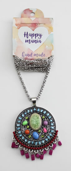 Náhrdelník Ornament barevné korálky-Happy Mania