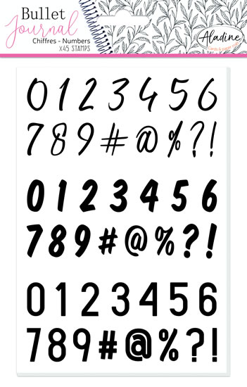 Razítka Stampo Bullet Journal -Číslice