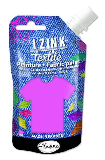 Textilní barva IZINK Textile - světle růžová, 80 ml