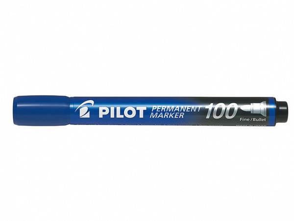 PILOT 100 Popisovač permanentní  BL modrá