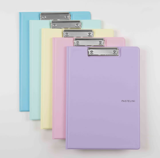 Dvojdeska A4 plast PASTELINI žlutá