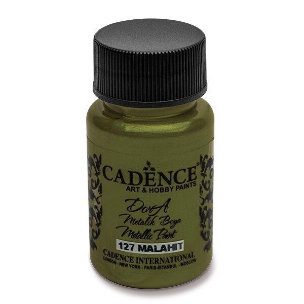 Metalická akrylová barva Cadence Dora Metalic - zlato zelená / 50 ml