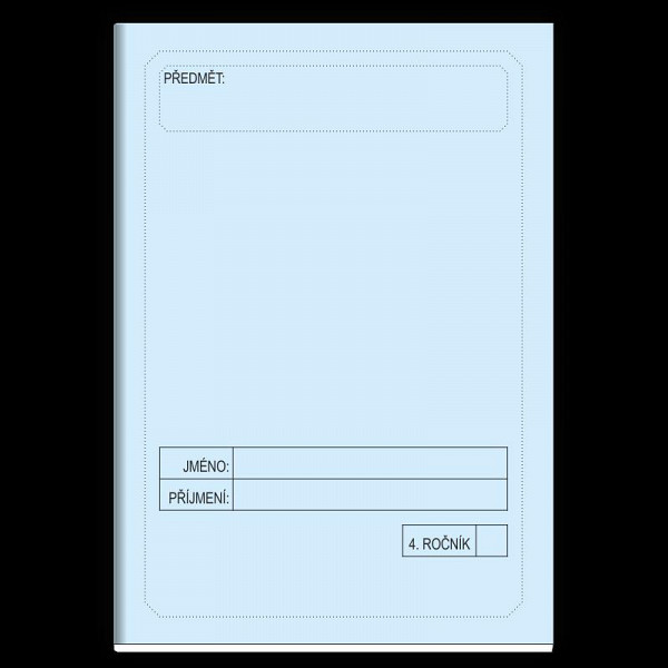 Školní sešit 4. ročník (modrý)