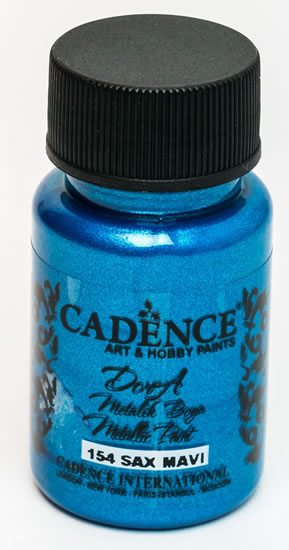 Cadence metalická akrylová barva- tmavě modrá