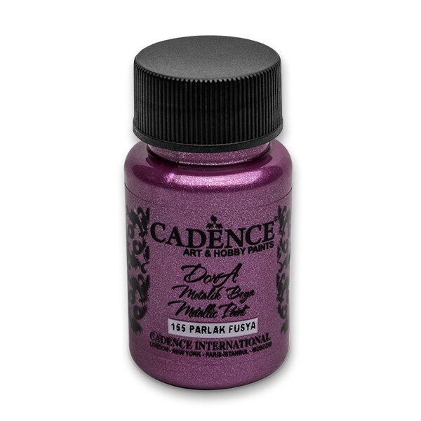 Metalická akrylová barva Cadence Dora Metalic - fuchsiová / 50 ml