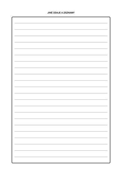 Záznamník ruční motorové pily, A4, 26 listů