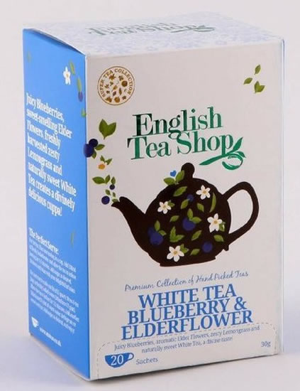 English Tea Shop Bílý čaj bezový květ a borůvky