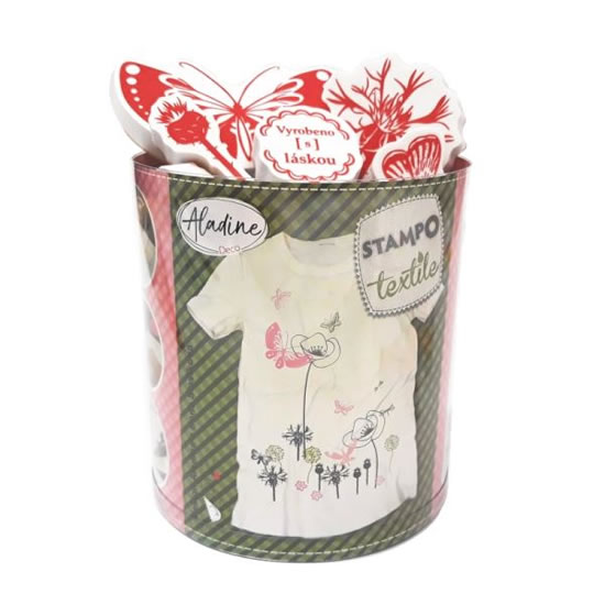 Razítka Stampo Textile - Motýlí zahrada