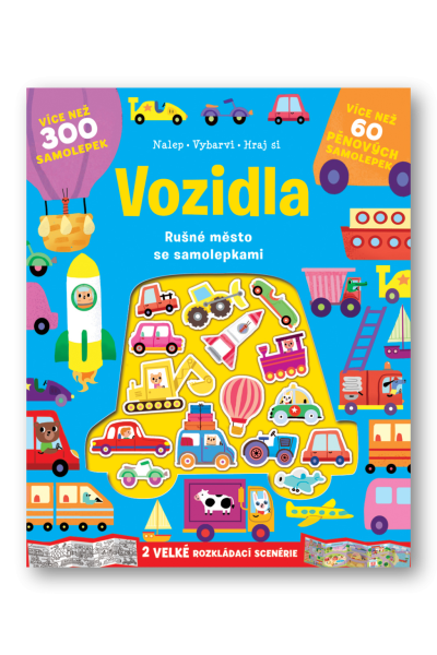 Vozidla - Rušné město se samolepkami