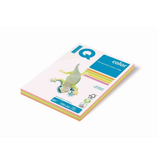 Barevný papír A4 - 80 g mix  4 neonových  barev á 50 archů