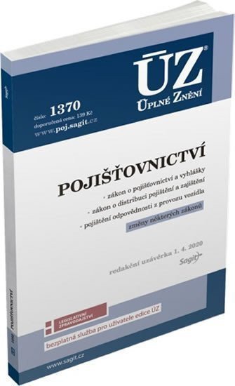 ÚZ č. 1596 - Pojišťovnictví, pojištění odpovědnosti z provozu vozidla