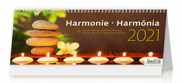 Kalendář 2021 stolní: Harmonie/Harmónia, 321x134