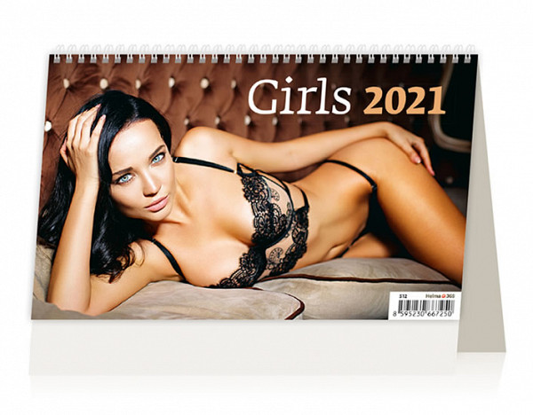 Kalendář 2021 stolní: Girls ČR/SR, 226x139