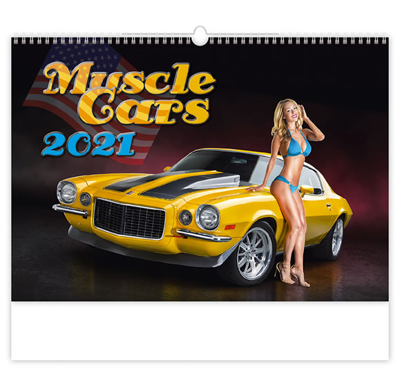 Kalendář 2021 nástěnný: Muscle Cars, 450x315