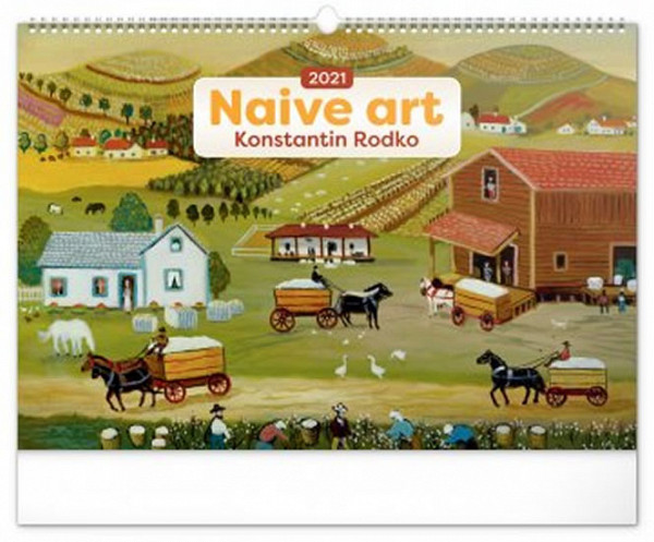 Kalendář 2021 nástěnný: Naivní umění – Konstantin Rodko, 48 × 33 cm