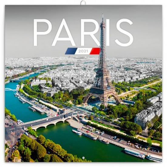 Kalendář 2021 poznámkový: Paříž, 30 × 30 cm