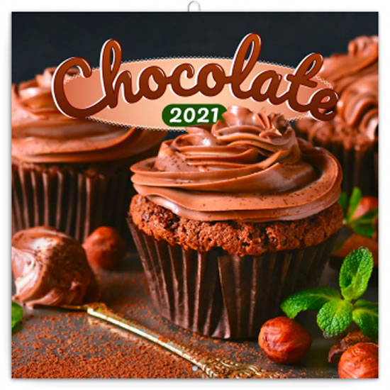 Kalendář 2021 poznámkový: Čokoláda, voňavý, 30 × 30 cm