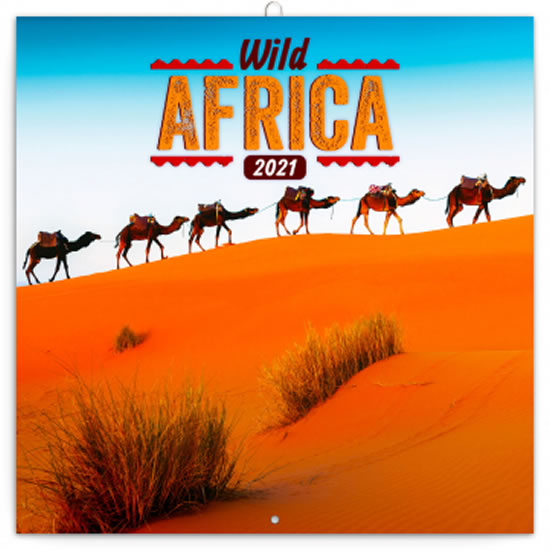 Kalendář 2021 poznámkový: Divoká Afrika, 30 × 30 cm