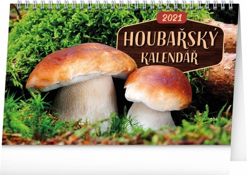 Kalendář 2021 stolní: Houbař, 23,1 × 14,5 cm
