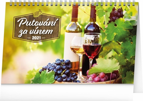 Kalendář 2021 stolní: Putování za vínem, 23,1 × 14,5 cm