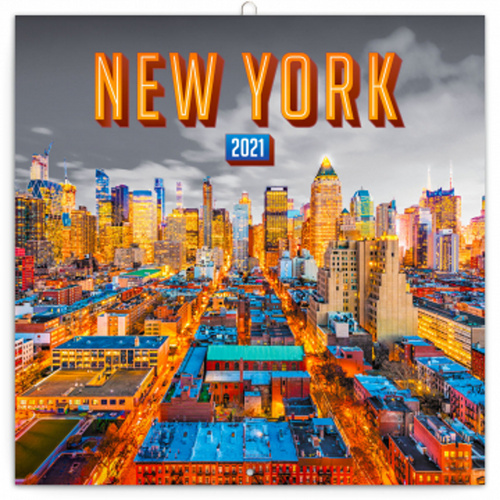 Kalendář 2021 poznámkový: New York, 30 × 30 cm