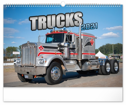 Kalendář 2021 nástěnný: Trucks, 48 × 33 cm
