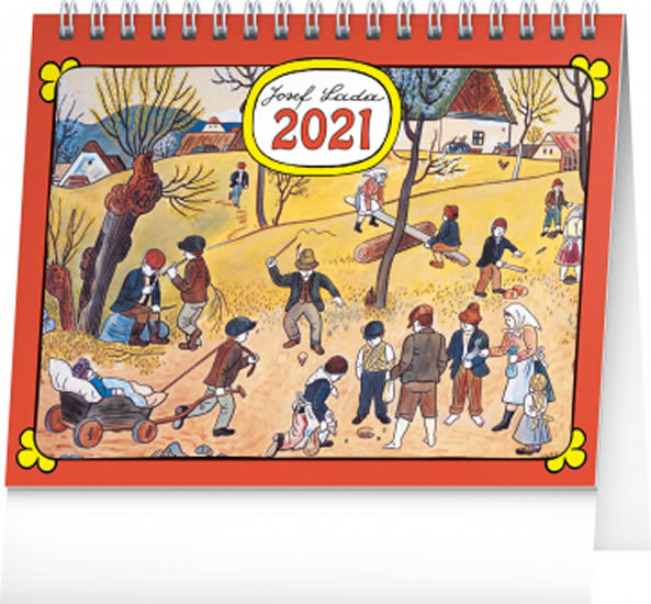 Kalendář 2021 stolní: Josef Lada - Na poli, 16,5 × 13 cm