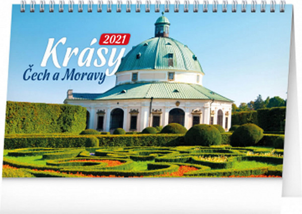 Kalendář 2021 stolní: Krásy Čech a Moravy, 23,1 × 14,5 cm