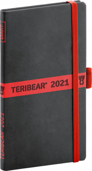 Diář 2021: Teribear - týdenní, 9 × 15,5 cm