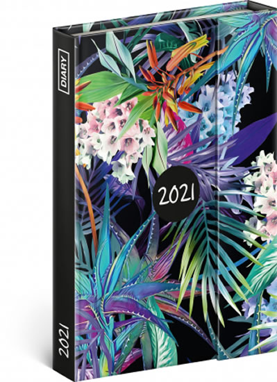 Diář 2021: Džungle - týdenní, magnetický, 11 × 16 cm